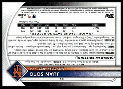 2025 Bowman #22 Juan Soto