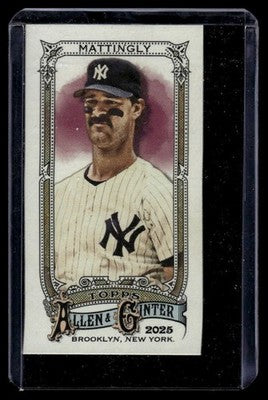 2025 Topps Allen & Ginter #173 Don Mattingly Mini Allen & Ginter Back