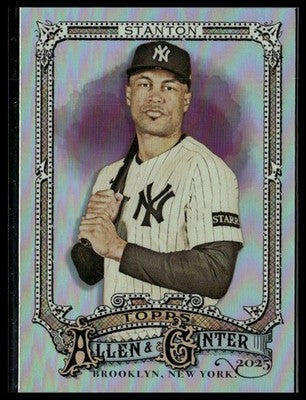 2025 Topps Allen & Ginter #248 Giancarlo Stanton Silver Portrait
