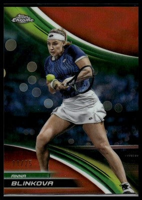 2025 Topps Chrome #112 Anna Blinkova Orange Refractor #/25