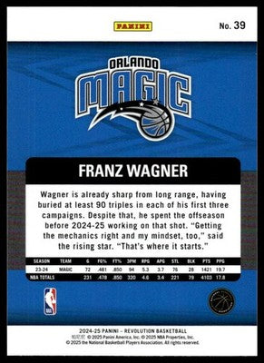2024-25 Panini Revolution #39 Franz Wagner Blue Storm