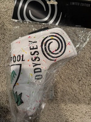 Odyssey Liverpool Open Championship Putter Head Cover White/Multicolor - RARE