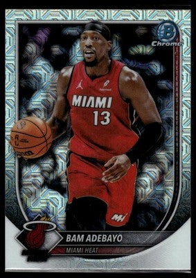 2025-26 Bowman #BCV-89 Bam Adebayo Chrome Mojo Refractors
