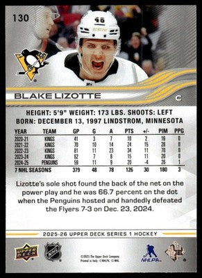 2025-26 Upper Deck #130 Blake Lizotte