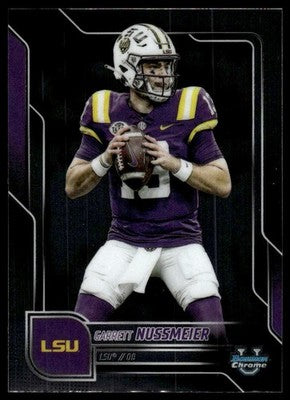 2025 Bowman University Chrome #189 Garrett Nussmeier