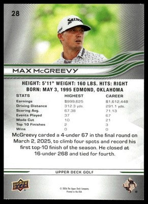 2026 Upper Deck #28 Max McGreevy