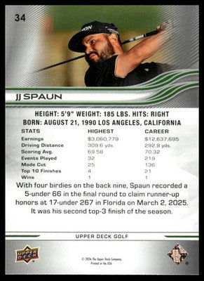 2026 Upper Deck #34 JJ Spaun