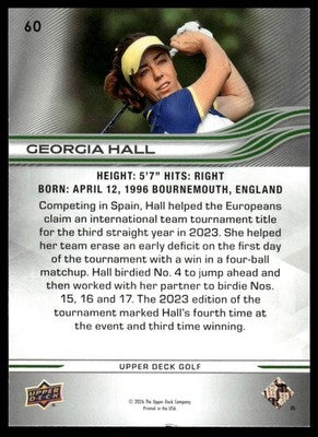 2026 Upper Deck #60 Georgia Hall