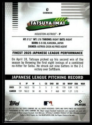 2026 Finest #3 Tatsuya Imai