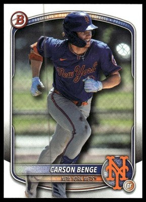 2025 Bowman Draft #BD-138 Carson Benge