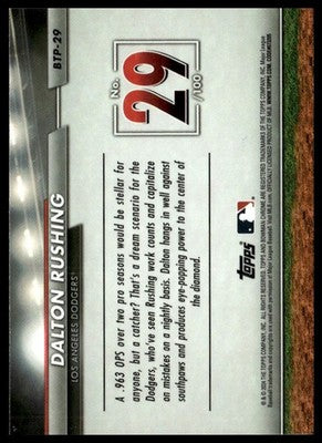 2024 Bowman #BTP-29 Dalton Rushing Bowman Scouts' Top 100