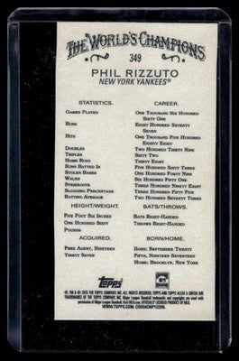2025 Topps Allen & Ginter #349 Phil Rizzuto Mini
