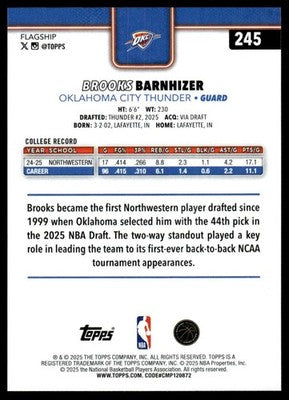 2025-26 Topps #245 Brooks Barnhizer