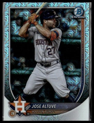 2025 Bowman Mega Box Chrome Mojo Refractor  Jose Altuve