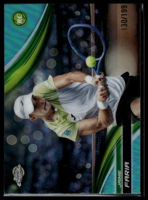 2025 Topps Chrome #167 Jaime Faria Aqua Refractor #/199