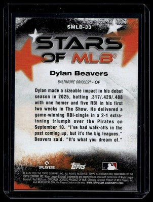 2026 Topps #SMLB-33 Dylan Beavers Stars of MLB