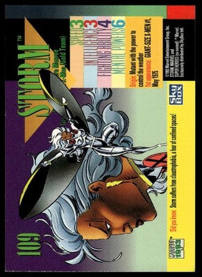 1993 SkyBox Marvel Universe #109 Storm