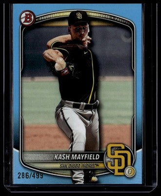 2025 Bowman Draft #BDC-95 Kash Mayfield Chrome Blue Refractor #/499