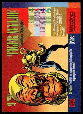1993 SkyBox Marvel Universe #9 Tiger Wylde Red Foil 2099