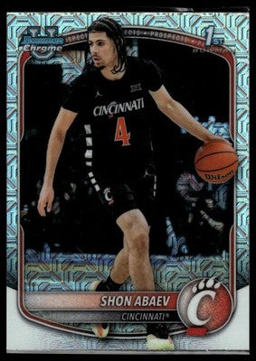 2025-26 Bowman #BCP-19 Shon Abaev Chrome Prospects Mojo Refractor