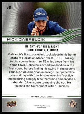 2026 Upper Deck #88 Nick Gabrelcik