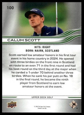 2026 Upper Deck #100 Calum Scott