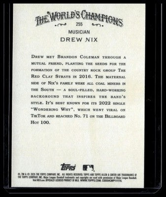 2025 Topps Allen & Ginter #255 Drew Nix