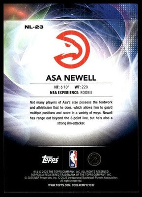 2025-26 Topps #NL-23 Asa Newell No Limit