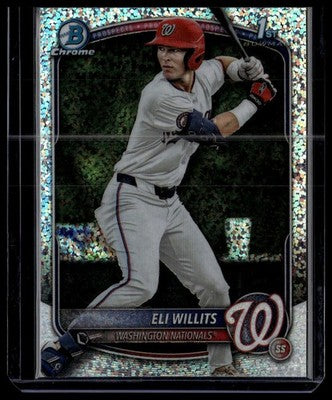 2025 Bowman Draft #BDC-1 Eli Willits Chrome Sparkle Refractor