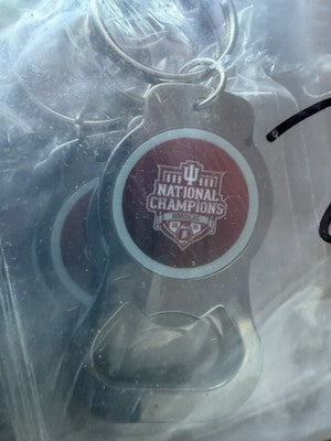 2025 2026 CFP NCAA National Champions Indiana Hoosiers Bottle Opener Key Ring