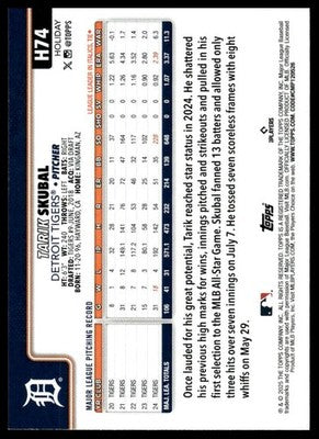 2025 Topps Holiday #H74b Tarik Skubal