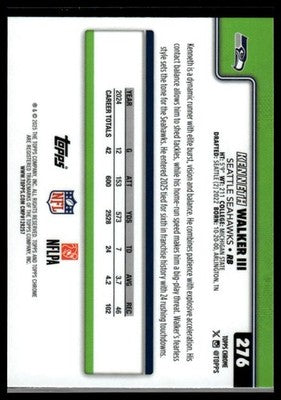 2025 Topps Chrome #276 Kenneth Walker III