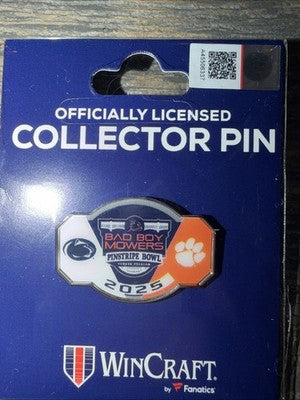 2025 Pinstripe Bowl Penn State vs Clemson Dueling Pin 12/27/25