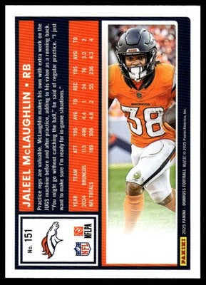 2025 Donruss #151 Jaleel McLaughlin