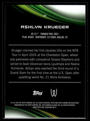 2025 Topps Chrome #89 Ashlyn Krueger