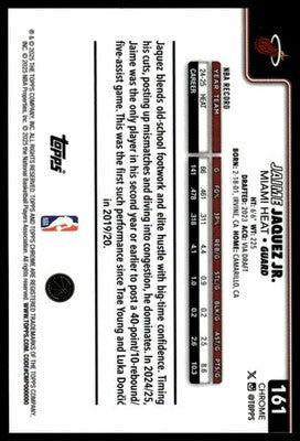 2025-26 Topps Chrome #161 Jaime Jaquez Jr.