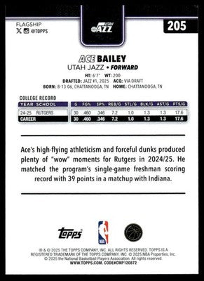 2025-26 Topps #205 Ace Bailey