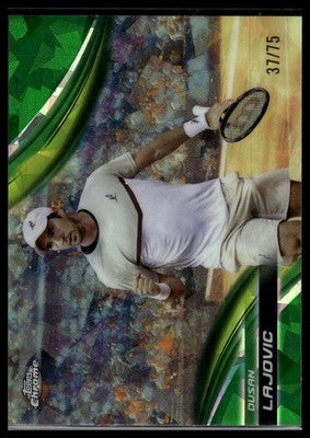 2025 Topps Chrome Sapphire Edition #99 Dusan Lajovic Green Sapphire #/75