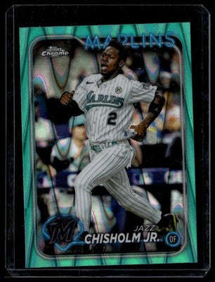2024 Topps #223 Jazz Chisholm Jr. Aqua