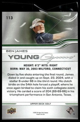 2026 Upper Deck #113 Ben James