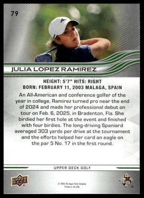2026 Upper Deck #79 Julia Lopez Ramirez