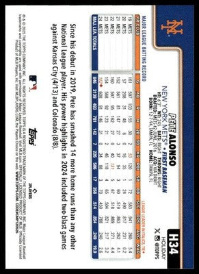 2025 Topps Holiday #H34 Pete Alonso