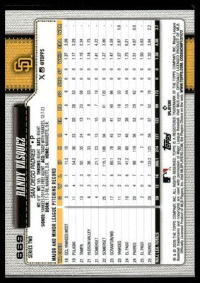 2026 Topps #669 Randy Vásquez