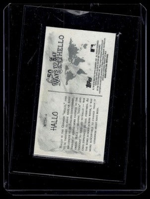 2026 Topps Allen & Ginter #WTSH-4 Hallo Mini 50 Ways To Say Hello