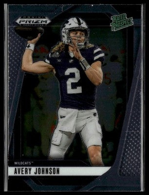 2025 Panini Prizm Draft Picks #29 Avery Johnson Prizms Silver