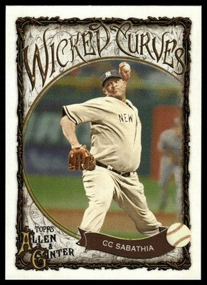 2025 Topps Allen & Ginter #WC-25 CC Sabathia Wicked Curves