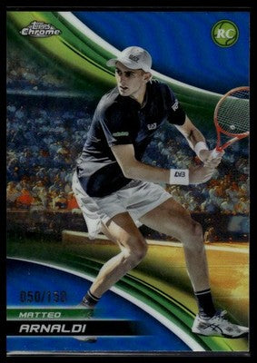 2025 Topps Chrome #55 Matteo Arnaldi Blue Refractor #/150