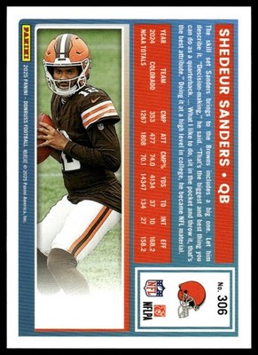 2025 Donruss #306 Shedeur Sanders