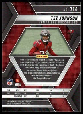 2025 Panini Mosaic #316 Tez Johnson