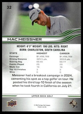 2026 Upper Deck #32 Mac Meissner
